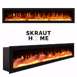 thumbnail of Sideboard, Highboard, 207x80x37 cm, 4 Türen, Elektrokamin., Schwarz Eiche