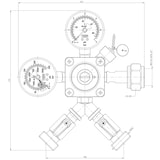 thumbnail of Druckminderer 2-leitig CO2 für Bier Zapfanlage 3bar