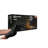 thumbnail of MERCATOR MEDICAL GoGRIP+ Nitrilhandschuhe, puderfrei, latexfrei, Diamanttextur  schwarz 1x 50 Stück Größe: M