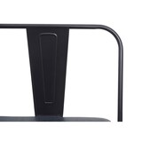 thumbnail of Décoshop26 - Banc 3 places banc de salle à manger cuir artificiel Chesterfield noir-gris 04_0000514