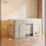 thumbnail of Joybos - Super-Set mit 3 Aufbewahrungsboxen für Kleidung, 24 + 66 + 100 l, faltbar, aus Textilmaterial