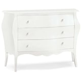 thumbnail of shopinnovativo -Como bombato con 3 cassetti arte povera in legno massello e mdf con rifinitura in bianco 120x50x85 H