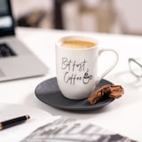 thumbnail of Villeroy & Boch Statement Becher mit Henkel "But first Coffee" 280ml