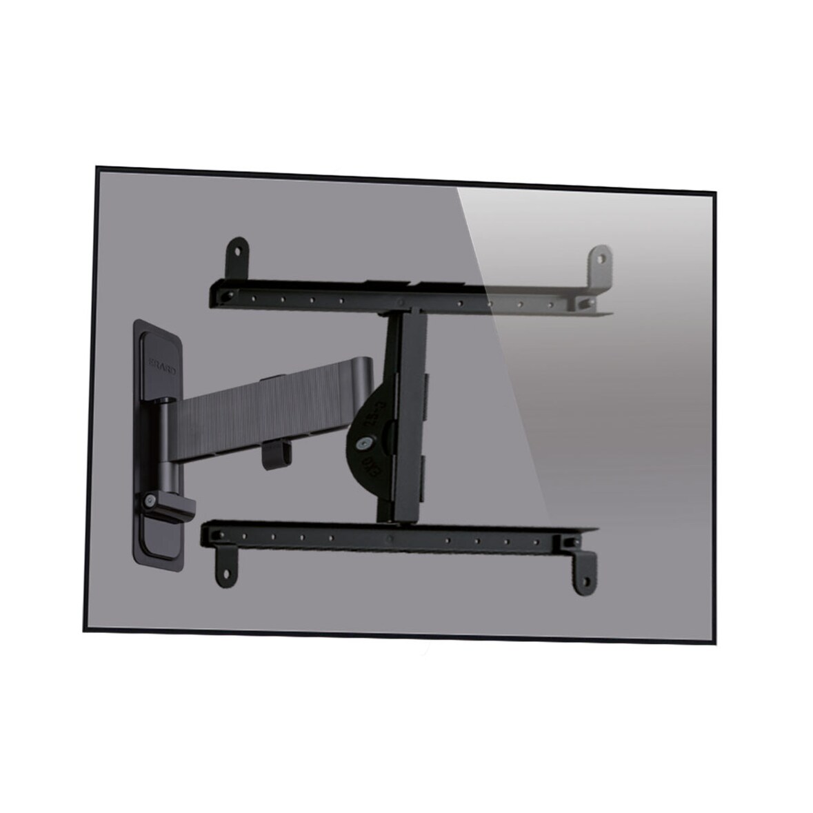 Erard EXO 600TW2 schwenkbare TV Wandhalter 40-85 Zoll, Aluminium