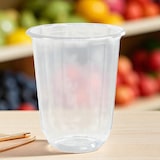 thumbnail of 400x  rPET U Form Clear Cup, Bubble tea Smoothie Becher 350ml (12oz), Ø 95mm
