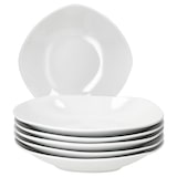 thumbnail of 6er Set LOTTA Suppenteller weiß Porzellan 21,8cm