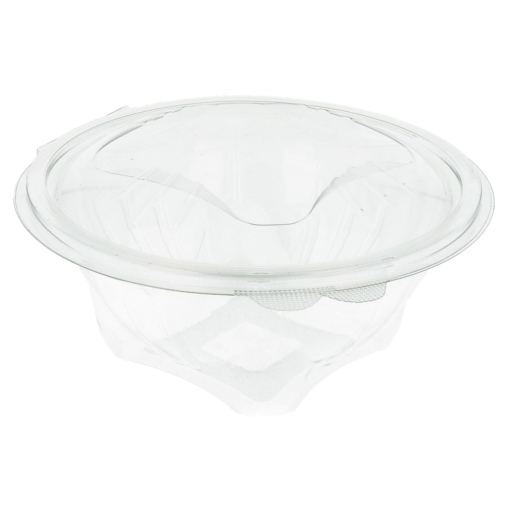 Ensaladeras Con Tapas Bisagra 750 Ml Ø 14,8X9,7 Cm Transparente Rpet (400 unidades)
