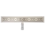 thumbnail of Canal de duche HWC-D94a, canal de drenagem do pavimento, ralo de duche, sifão em aço inoxidável 50-120cm ~ 100cm