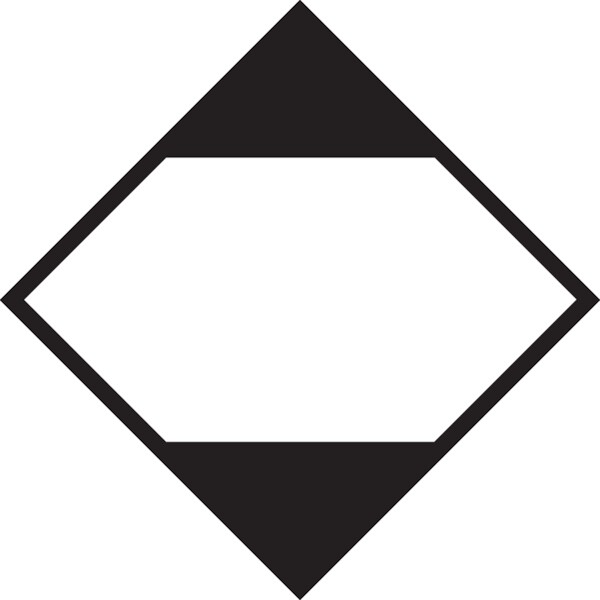 Gefahrgutaufkleber: Versandstücke, die begrenzte Mengen enthalten - 300x300x0.6 mm Aluminium glatt