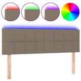 thumbnail of vidaXL LED Kopfteil Taupe 144x5x78/88 cm Stoff