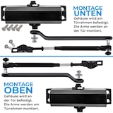 thumbnail of Türschließer Hydraulischer Torschließer Tür Tor SELBSTSCHLIEßER einstellbar MINI 15-30kg GRAU