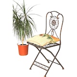 thumbnail of Gartenstuhl Metall Tecla 17921 Metallstuhl Stuhl Garten Vintage Eisen Nostalgie Eisenstuhl Braun Antik