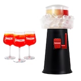 thumbnail of Zwarte kunststof SPRIZZER set met 3 originele aperitiefglazen, functioneel en duurzaam Italiaans design – SPRIZZER, code SPRIZZER-NERO-3-BICC