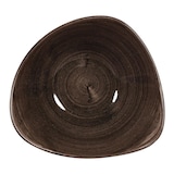 thumbnail of Piatto Fondo/Coppa Triangolare Stonecast Patina Nero, Confezione da 12, cm 23,5