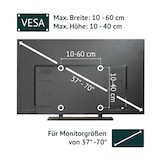 thumbnail of SVITA NONSAN In hoogte verstelbare TV-standaard Tv-trolley Tv-standaard Vergrendelbare wielen Laptopplank Zwart