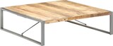 thumbnail of vidaXL Couchtisch 140x140x40 cm : Material - Raues Mangoholz V2