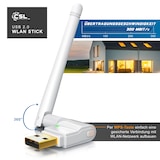 thumbnail of CSL - WLAN-Dongle, WLAN Stick, 300 Mbit/s, mit abnehmbarer Antenne, USB 2.0 Stick