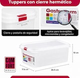 thumbnail of Tupper Hermético Rectangular 3L Pack 3 – Recipientes con Tapa, Aptos Microondas, Lavavajillas y Congelador, Blanco