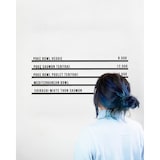 thumbnail of Hungry Club Letter Board « Le Minimaliste » - Lettres noires - Rails noirs - Small pack
