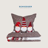 thumbnail of Schiesser Bettwäscheset Wichtel - Feinbiber - 2-teilig - 135 x 200 cm - Grau