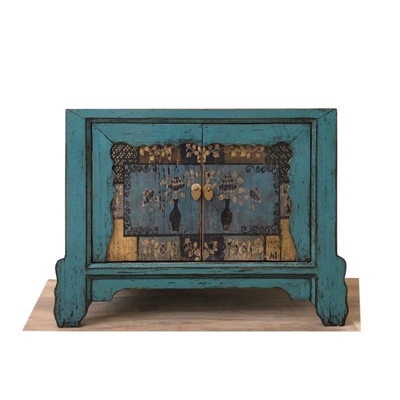 OPIUM OUTLET mobile cassettiera credenza 34740-5 blu asiatico cinese orientale