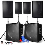 thumbnail of Pack Sono Complet 4800W, 4 Enceintes, 2 Subwoofers USB/BLUETOOTH CABLE PC + Pieds, Prestations SONO DJ  USB 32go inclus