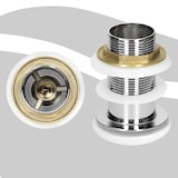 thumbnail of ECD Germany Aufsatzwaschbecken Keramik Weiß 585×375×145 mm, ohne Überlauf, inkl. Ablaufgarnitur – Design Waschbecken/Waschtisch
