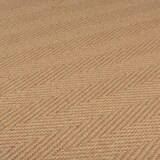 thumbnail of `Trent` Kira Jute-Teppich mit Naturkautschuk-Rücken für aktive Wohnbereiche. Farbe: Braun-Schwarz, 60x600 cm | Kadima Design