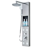 thumbnail of BEN | Douchepaneel regendouchekop douche RVS | Zilver geborsteld massagedouche-douchesysteem Mengkraan douchekraan douchesysteem