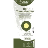 thumbnail of Exacompta - Réf. 13525E - Carton de 6 Paquets de 100 fiches intercalaires trapézoïdales unies perforées Forever sous film 105 x 240 mm jaune