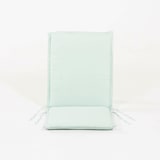 thumbnail of Almofada para cadeira de jardim, repelente à água, poliéster 180 gr, cor verde claro, 52 + 40 cm x42 cm x4 cm