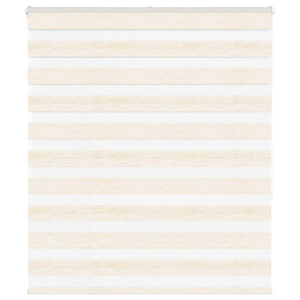 vidaXL Doppelrollo Marmorbeige 120x150cm Stoffbreite 115,9 cm Polyester