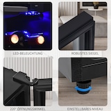 thumbnail of Merax Minibar Getränkekühlschrank mit Glastür, 40 x 43.5 x 71.6 cm, 76 L, E, 83 kWh/Jahr, 43 dB, schwarz