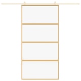 thumbnail of vidaXL Schiebetür Golden 102,5x205 cm ESG-Klarglas und Aluminium