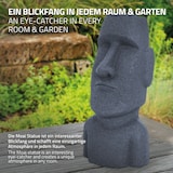 thumbnail of ECD Germany Moai Figur 53,5 cm Grau Steinguss Kunstharz Wetterfest Osterinsel Statue Gartenfigur Skulptur