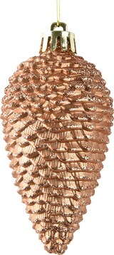 thumbnail of 6 Christbaumschmuck Zapfen Kunststoff 8cm bruchsicher mit Glitzer Christbaumkugeln Weihnachtsbaumkugeln Christbaumschmuck Weihnachtsbaumschmuck Brandy