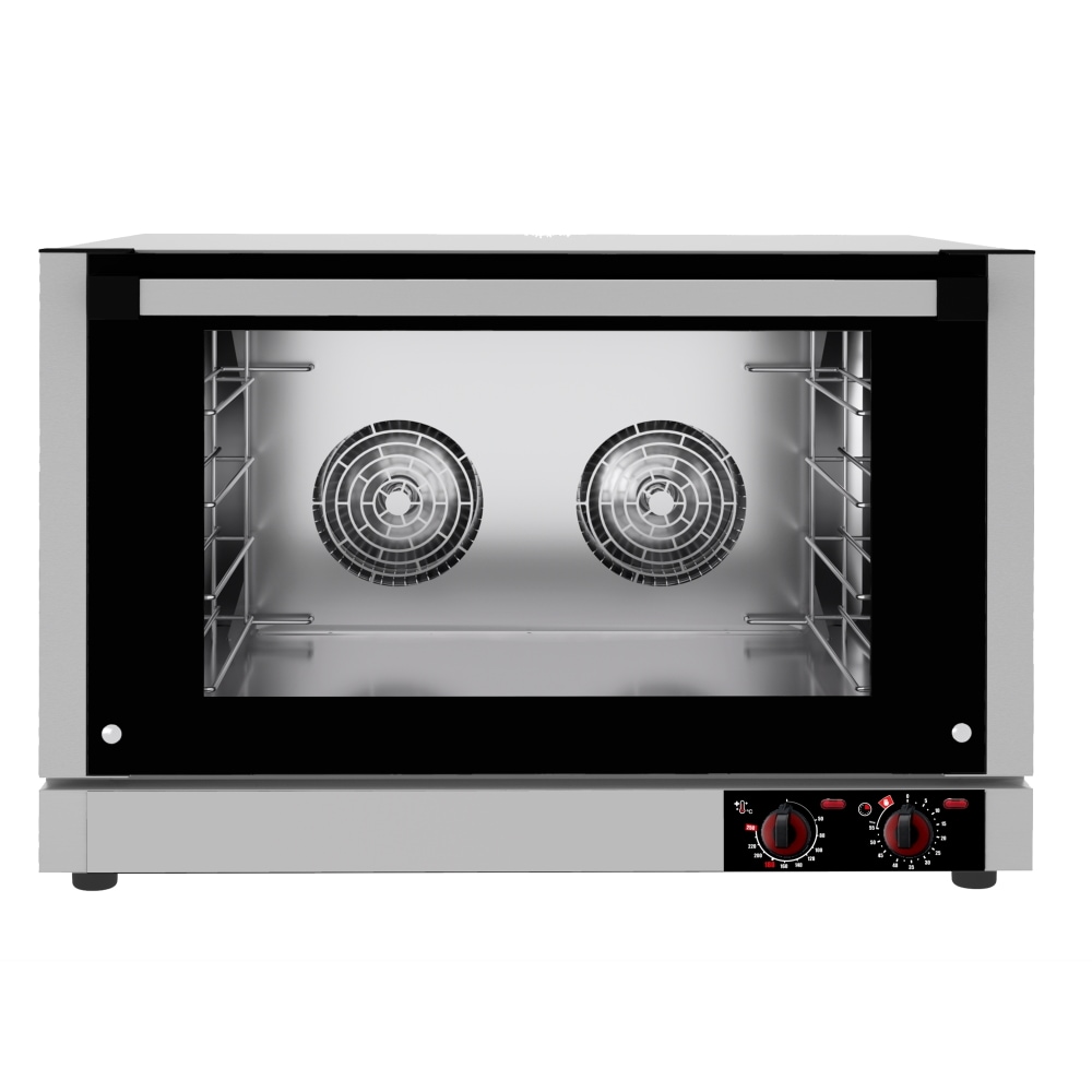 EURAST - Forno de convecção elétrica dir.4 gn 1/1 ou tabuleiros 600x400 - 820x800x560 mm - 6300 W 400/3V - 41135017