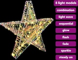 thumbnail of vidaXL 3D Stern mit 50 LEDs Warmweiß 55 x 52,5 x 9 cm Haustier