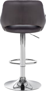 thumbnail of Décoshop26 - Barhocker x1 mit Drehfunktion und verstellbarer Fußstütze aus braunem PVC und Metall 10_0005209
