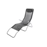 thumbnail of Merxx Wellnessliege XXL besonders breite Maße silber/schwarzStahlgestell mit Textilbespannung