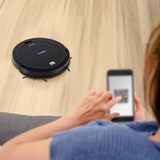 thumbnail of Robot aspirador Siesta PRIXTON | Aspira y friega | WiFi | App móvil | Negro