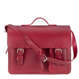 thumbnail of Ruitertassen Lehrertasche Leder Damen Herren Schultasche 40x31cm Aktentasche 2 Fächer rot