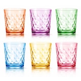 thumbnail of Set de 6 Vasos de Cristal de Colores 360 ml – Vasos de Vidrio Resistentes, No Pierden Color