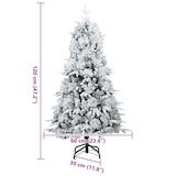 thumbnail of vidaXL Kunst Kerstboom met Geveerde Takken, Sneeuw Bedekt Wit 120 cm
