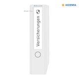 thumbnail of Herma Ordnerrückenschilder ablösbar 192 x 38 mm weiss 100 Bl 700 Etik. LaserInkCopy