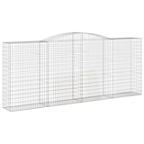 thumbnail of vidaXL Gabionen mit Hochbogen 2 Stk. 400x50x160/180cm Verzinktes Eisen