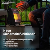 thumbnail of EVOCAMP tragbare Gasheizung, Heizstrahler kompakte Heizung für Zelte und Werkstätten, Sauerstoffmangelsicherung mit 28 Gaskartuschen 227g