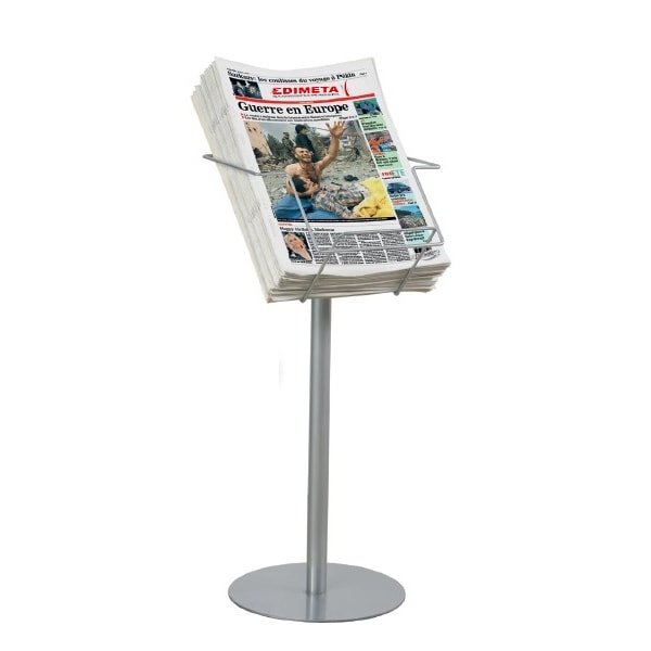 Porte Journaux & magazines Maxi format A3+ sur pied fixe H 77 cm