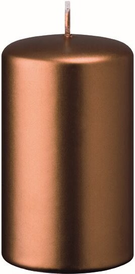 Stumpenkerzen Kupfer 8 x Ø 4 cm, 12 Stück