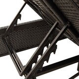 thumbnail of vidaXL Ligbed 2-persoons met kussens poly rattan zwart
